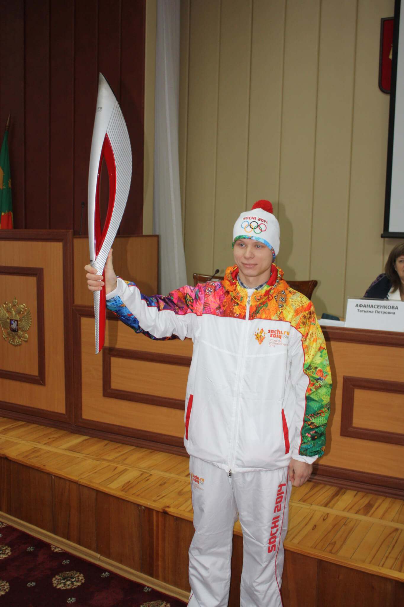 Полтавчанин стал одним из факелоносцев на зимних Олимпийских играх в Сочи