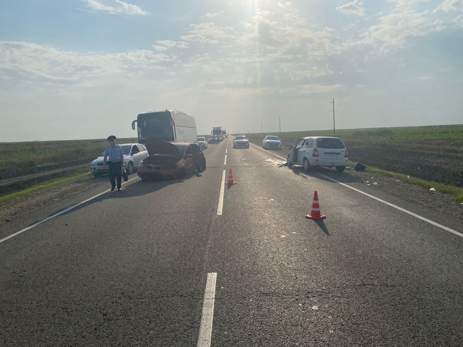 На трассе Тимашевск- Полтавская в аварии погибла пассажирка и пострадал ребенок