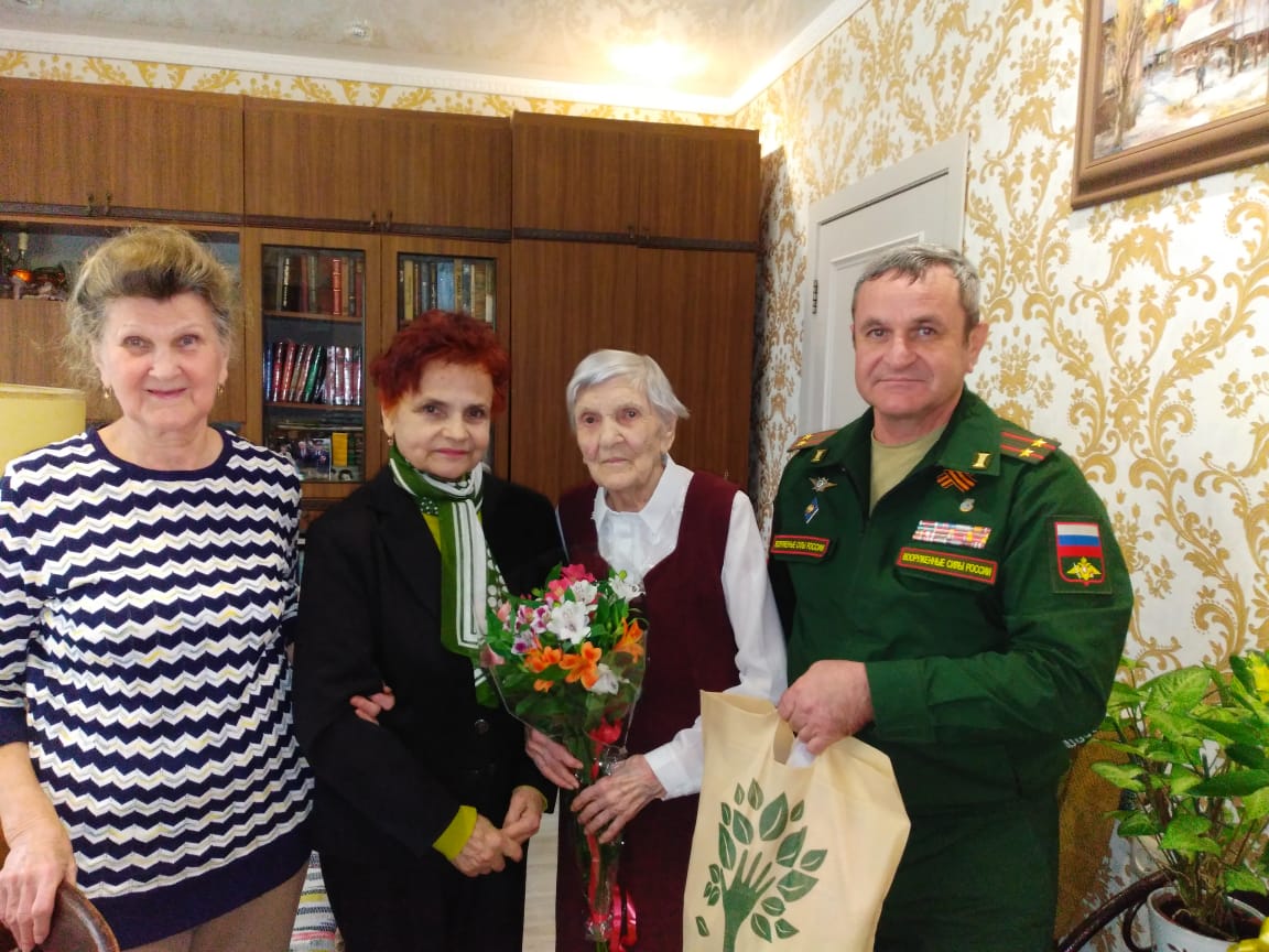 99 лет исполнилось Серафиме Бирюковой Ветерану ВОВ из станицы Полтавской