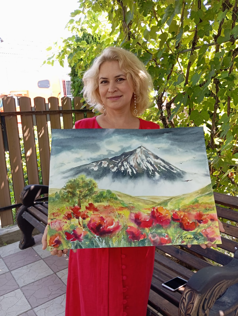 Работу преподавателя живописи из поселка Октябрьского представили на выставке в Москве