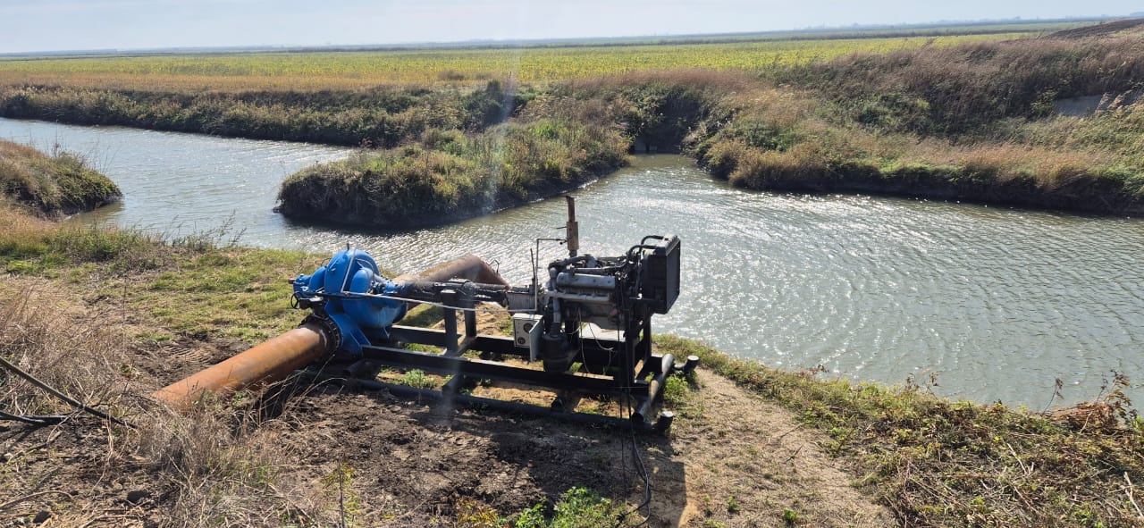 На Кубани начался сброс воды в рисовой системе
