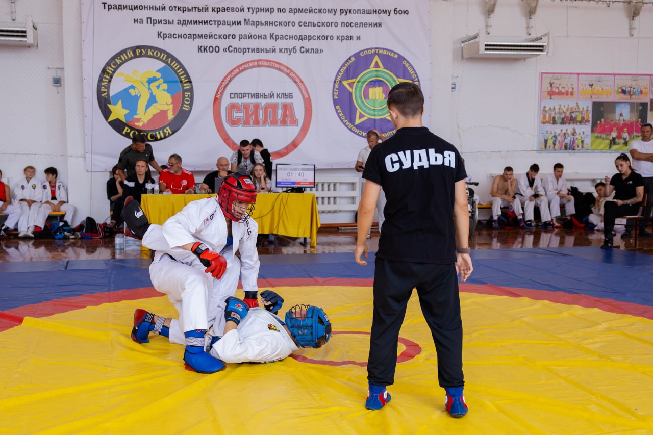 В Марьянской состоялся 15-й открытый турнир Краснодарского края по армейскому рукопашному бою