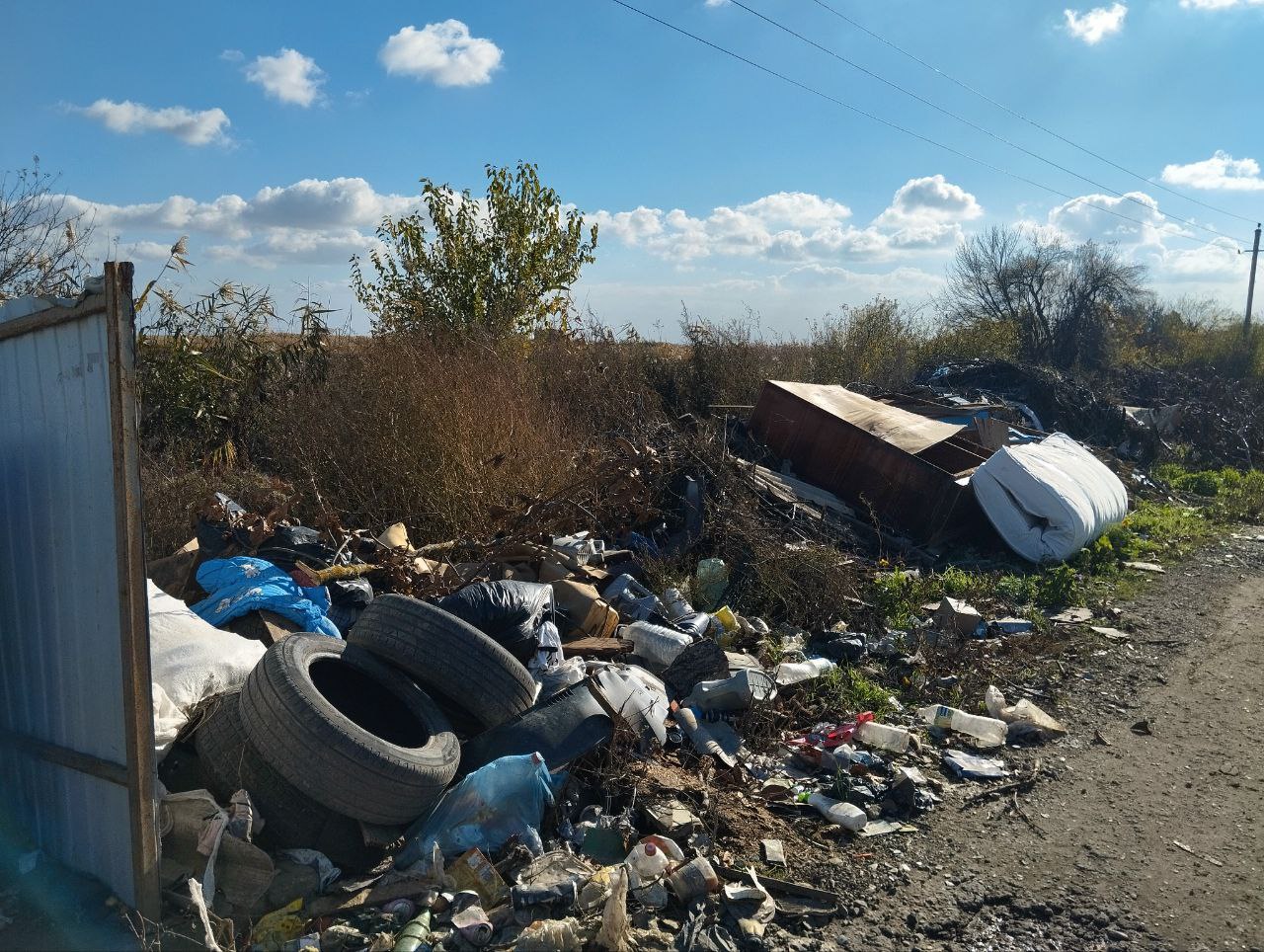 Жительница поселка Элитного жалуется на беспорядок на контейнерных площадках