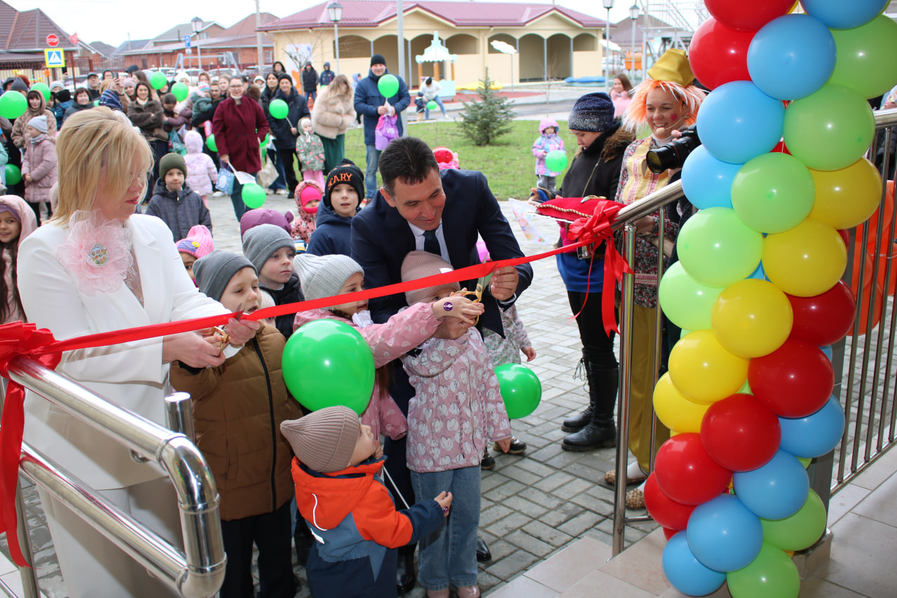 Новый детский сад в станице Марьянской раскрыл свои двери для ребят