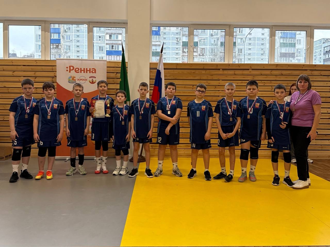 Полтавский «Сокол» завоевал бронзу на краевом турнире по волейболу