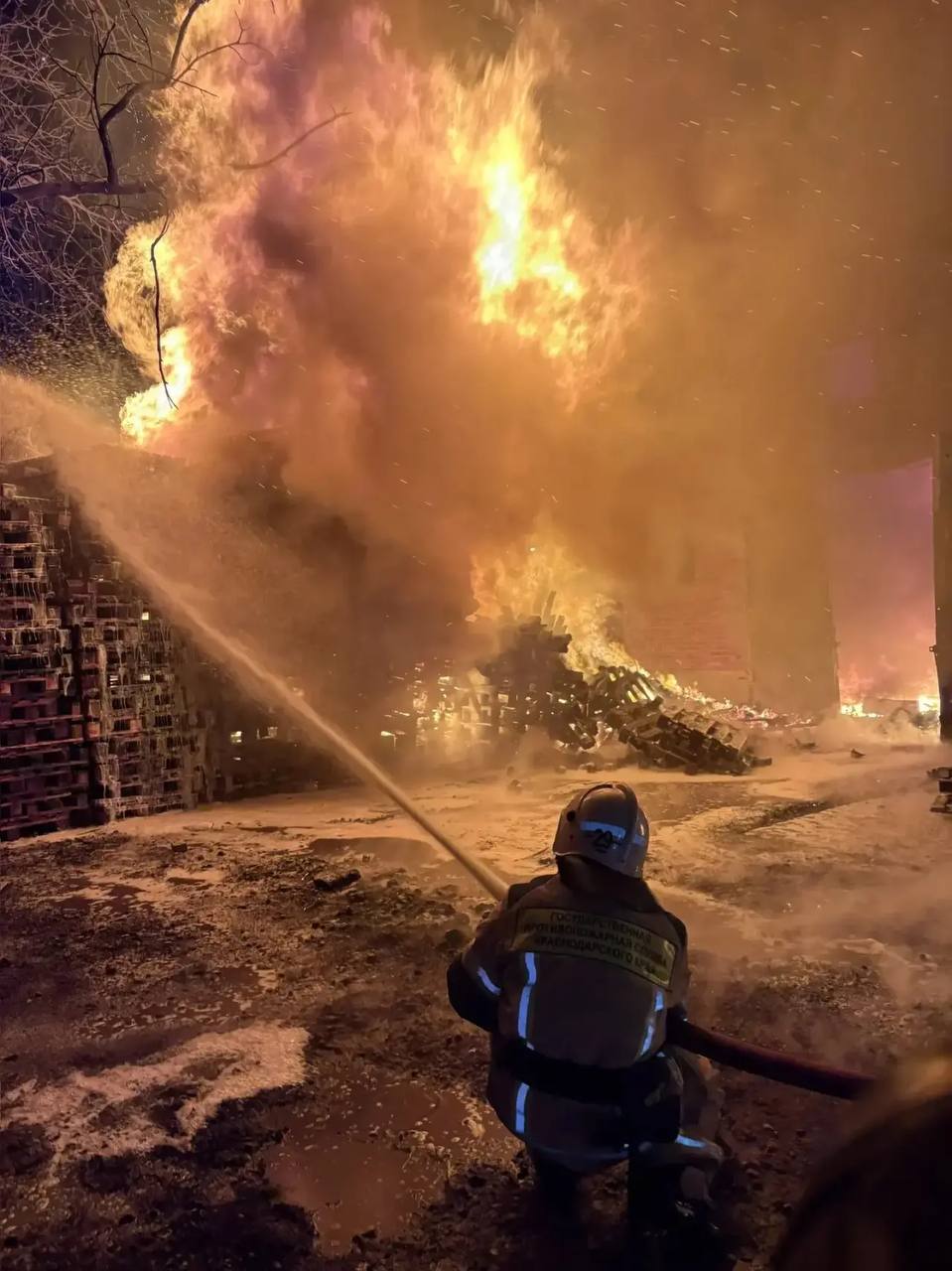 В Новомышастовской вспыхнул консервный завод