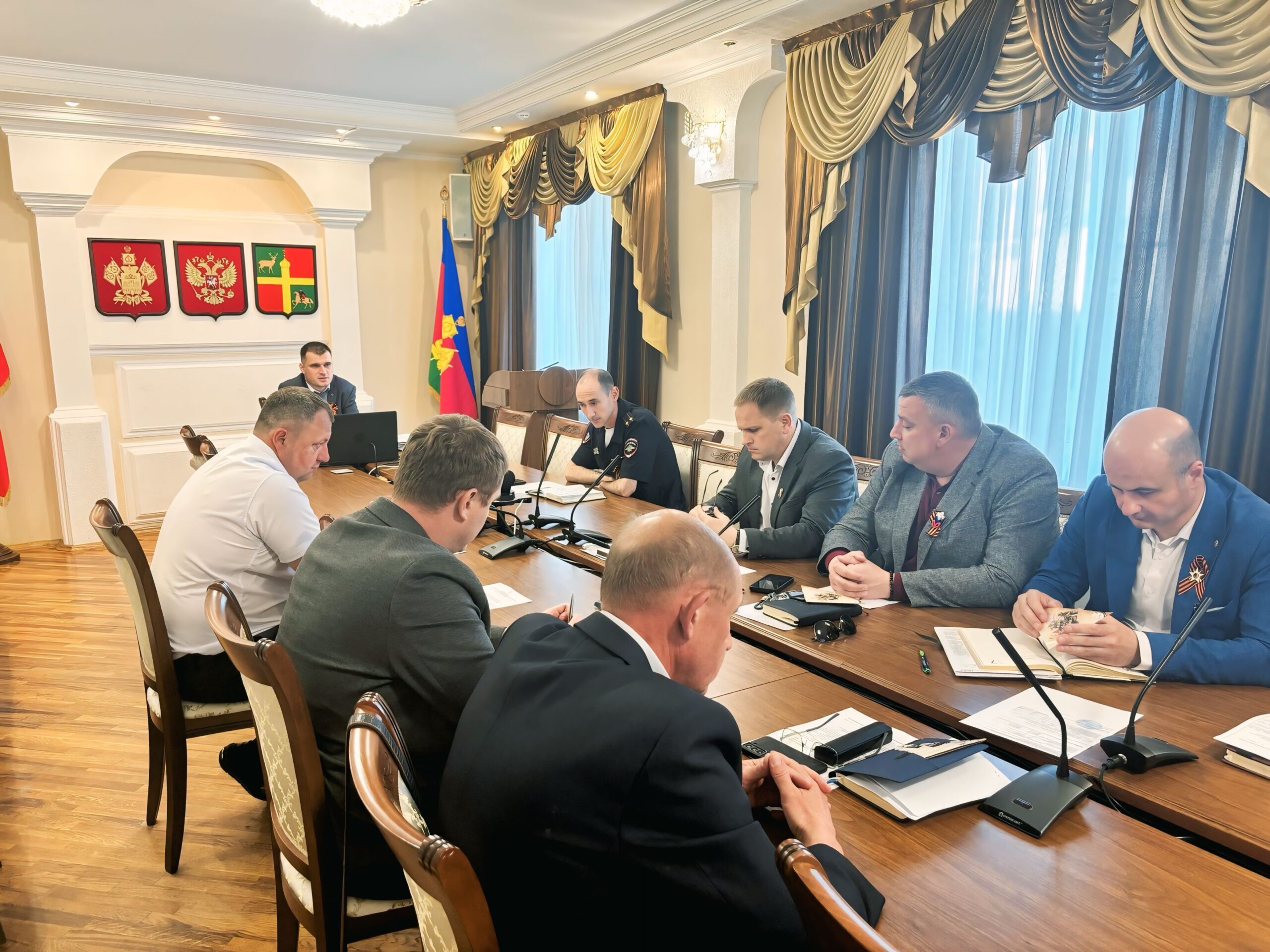 Руководитель Отдела полиции Красноармейского района принял участие в совещании в преддверии празднования Дня Победы в Великой Отечественной войне