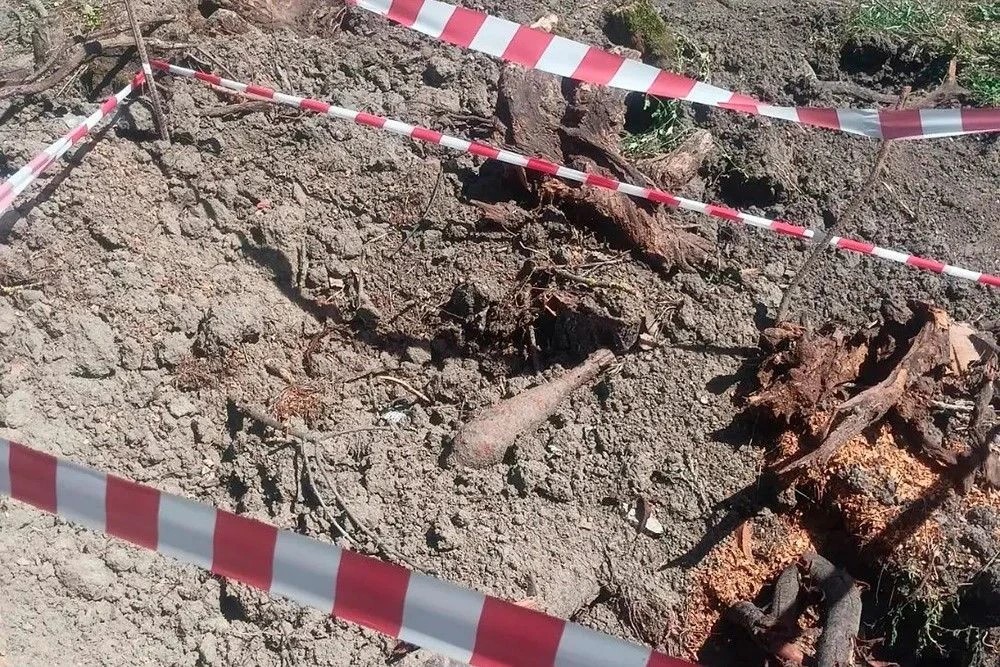 Мину времен Великой Отечественной войны нашли в Красноармейском районе